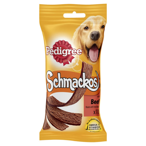 PEDIGREE™ SCHMACKOS DOG TREATS WITH BEEF 10PK