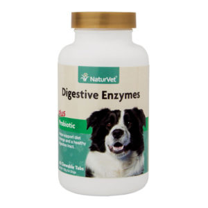 NATURVET® Digestive Enzymes Chewable Tablets Plus Probiotic