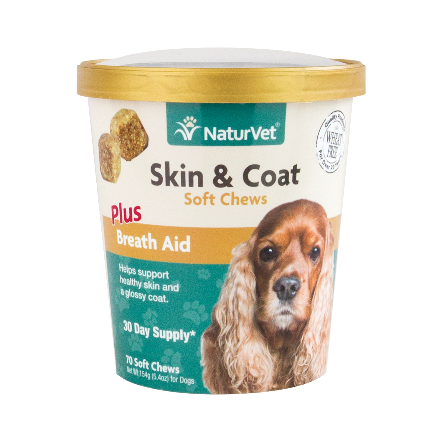 NaturVet Skin & Coat Soft Chews Plus Breath Aid - Image 2