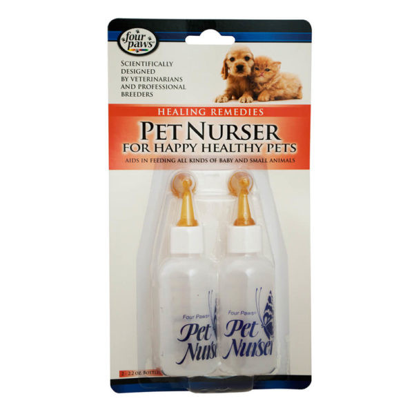 Four Paws® Pet Nursers Kit, TWO 2 oz. bottle w/brush