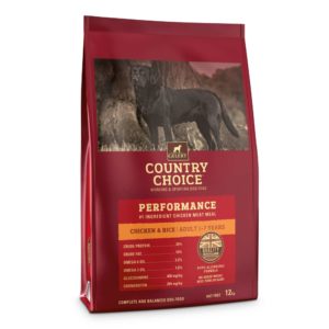 COUNTRY CHOICE PERFORMANCE chicken & Rice ADULT DOG FOOD