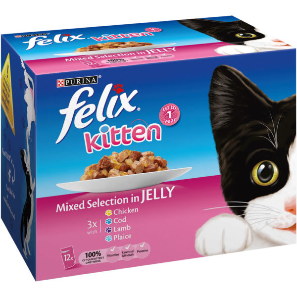 Felix Kitten Food Plaice Lamb Cod and Chicken