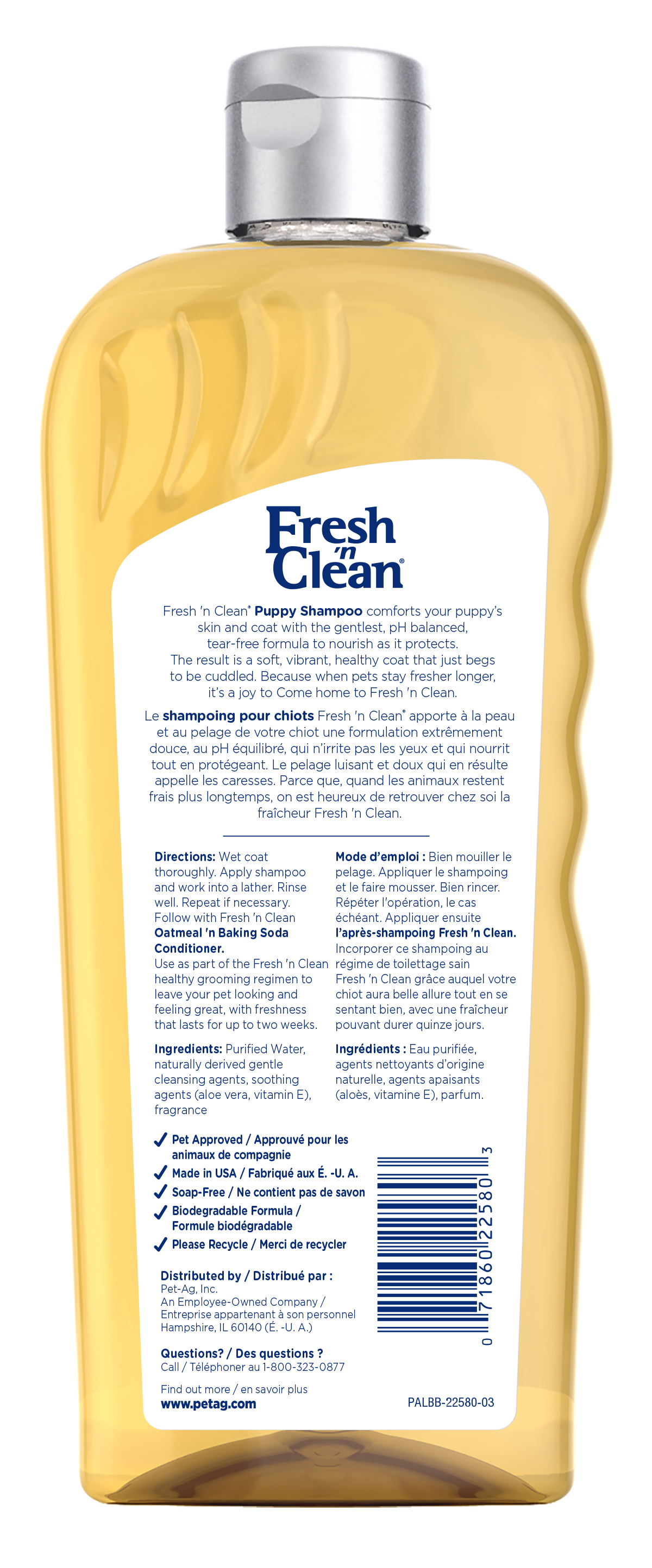 Fresh 'n Clean® Puppy Shampoo, Baby Powder Fresh, 18 oz. - Image 2