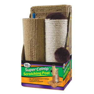 Four Paws® Super Catnip® 21" Carpet And Sisal Scratching Post