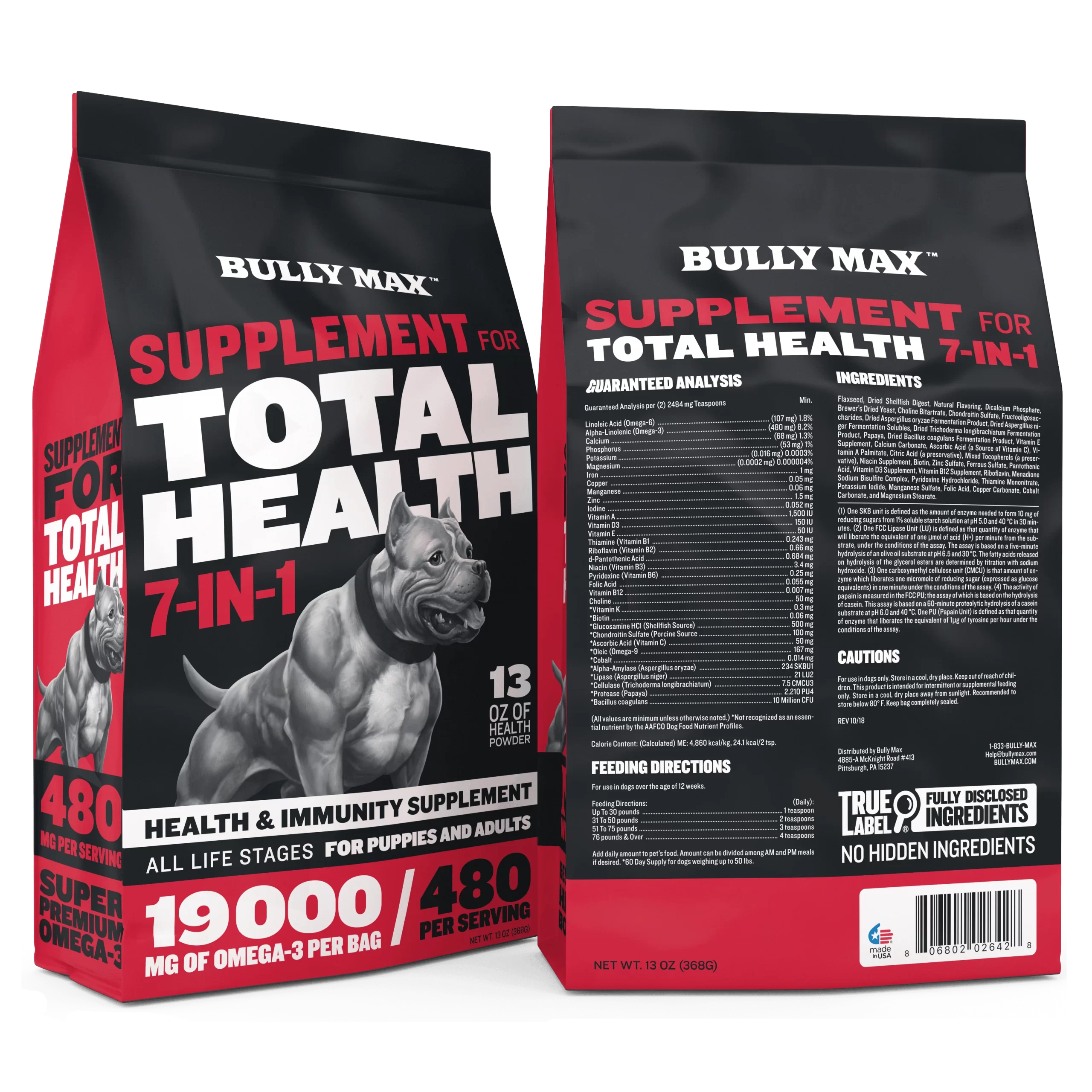 Bully Max TOTAL HEALTH POWDER 7-IN-1